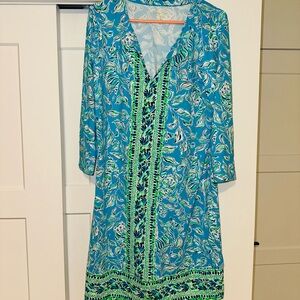 Lilly Pulitzer UPF 50+ Nadine ChillyLilly dress Multi Naut Today SIZE XL